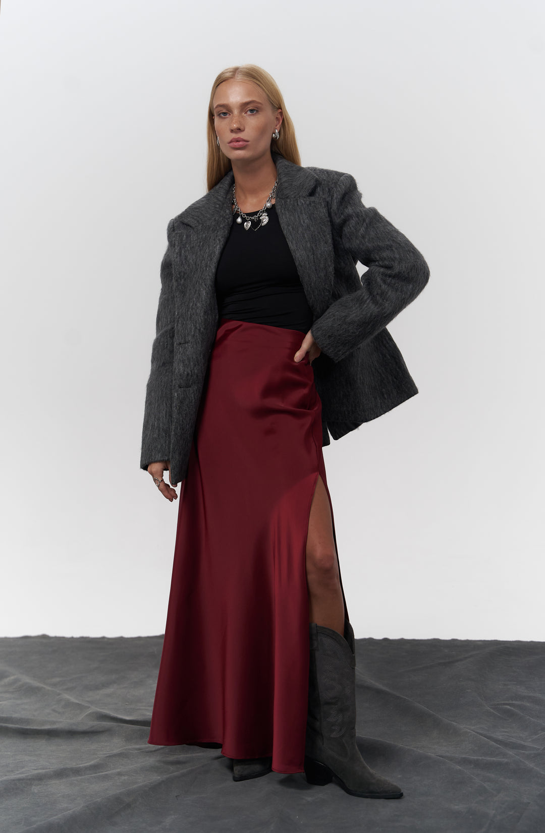 Charcoal Textured Blazer
