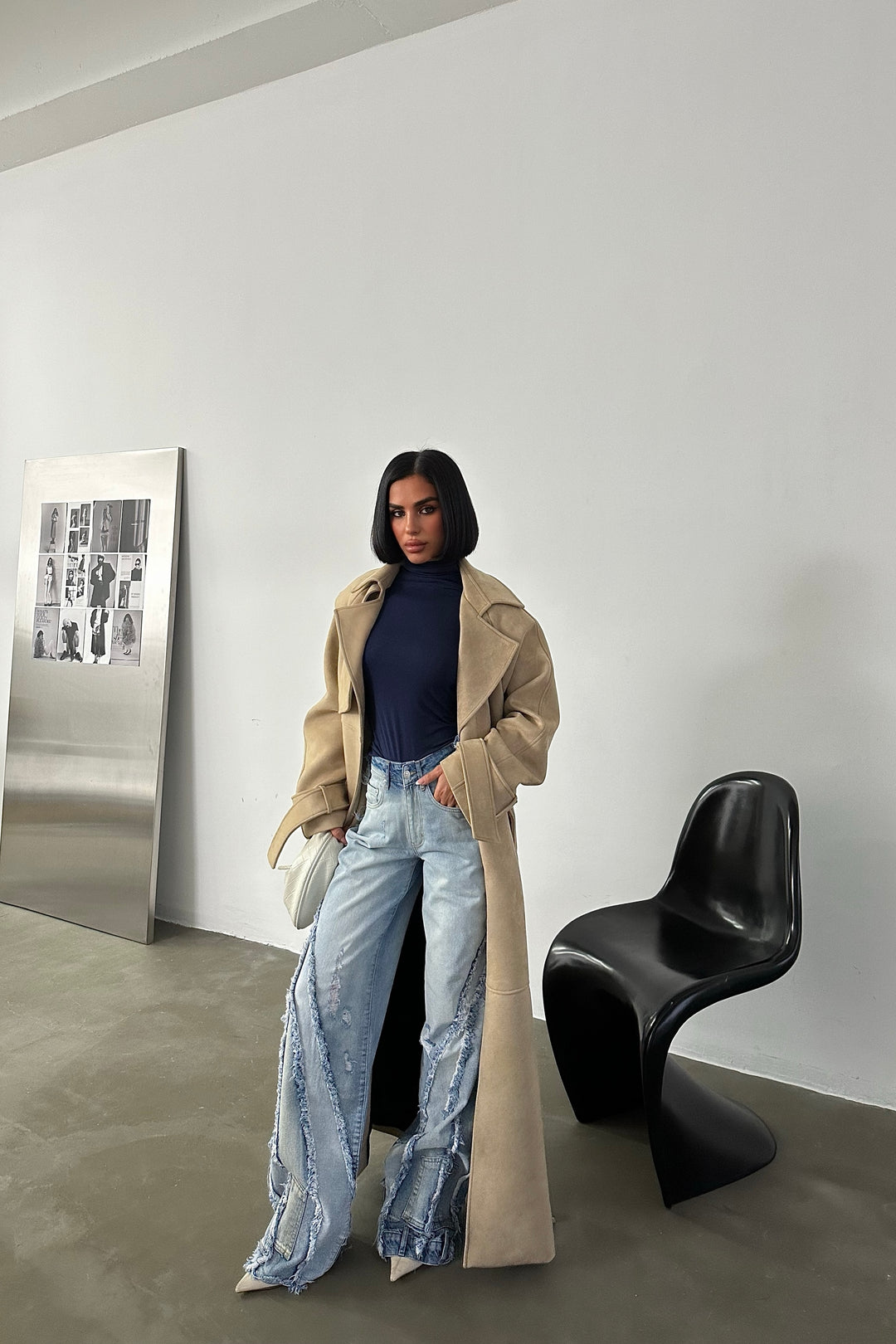 Tassel Wide-Leg Jeans