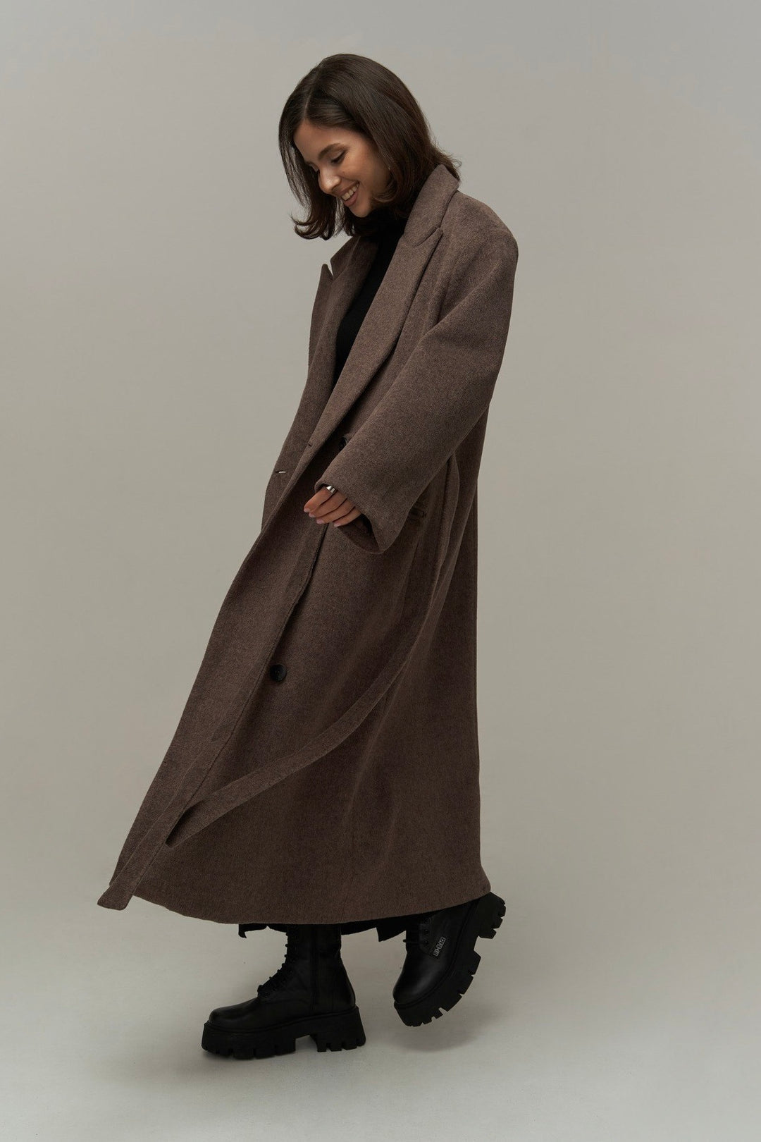 Tie String Oversize Long Coat