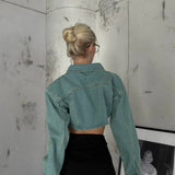 Dyed Crop Jean Jacket