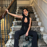 Midnight Rhinestone Straight Jeans