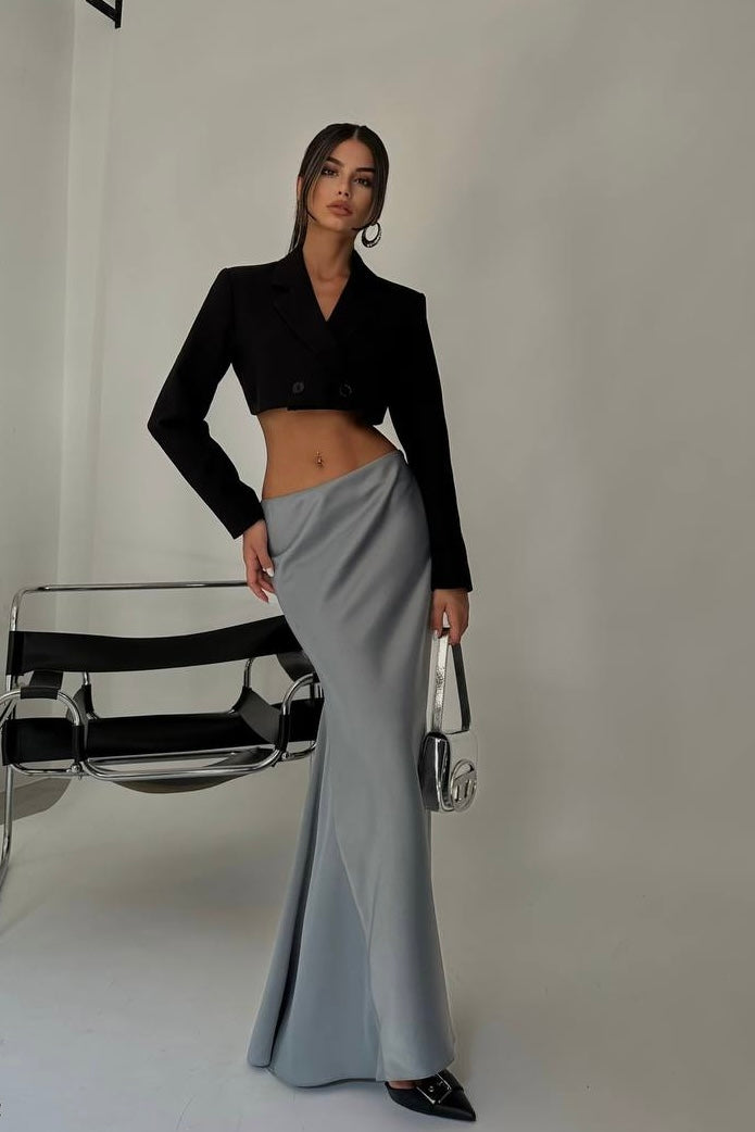 Maxi Satin Skirt