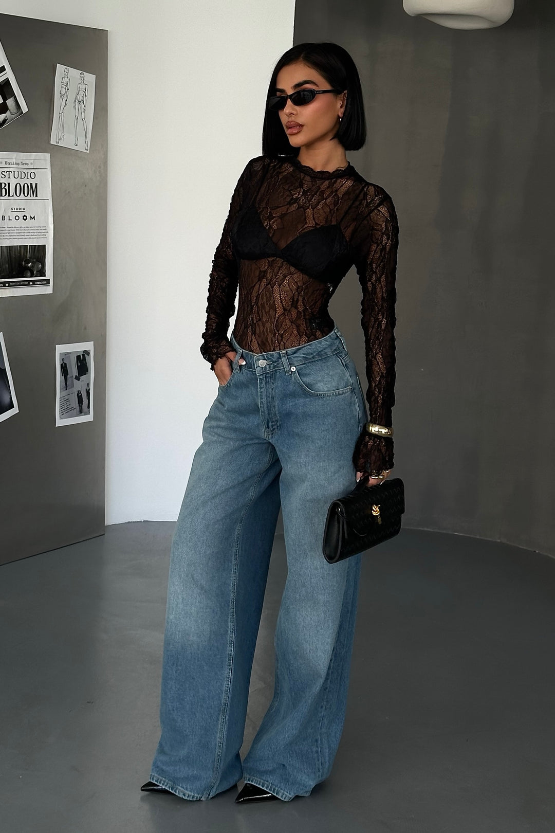 Wide Leg Baggy Jeans