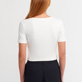 Cotton Cropped T-Shirt
