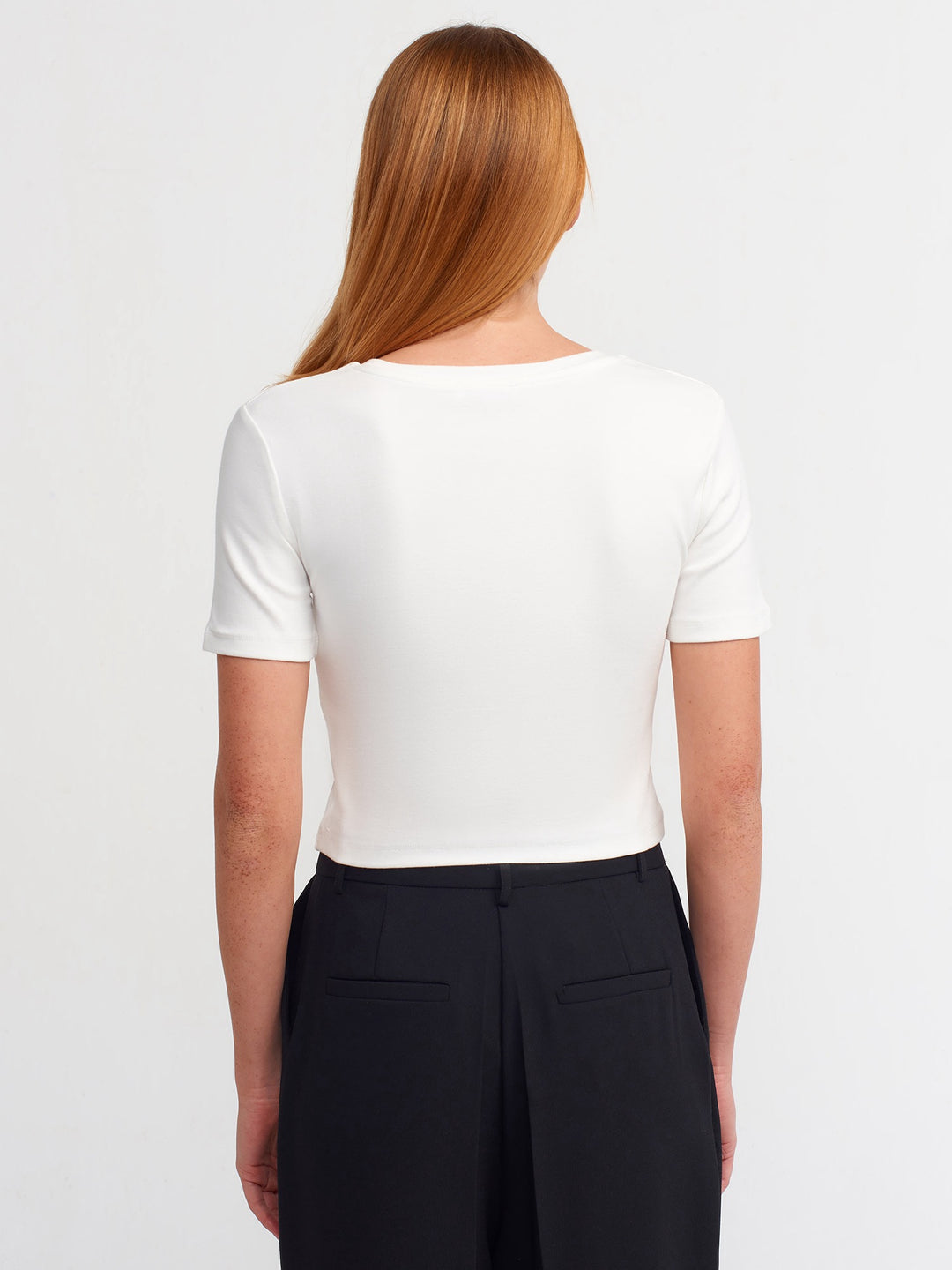 Cotton Cropped T-Shirt