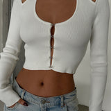 Hook Closure Cardigan