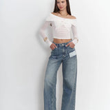 Criss Cross Off Shoulder Top