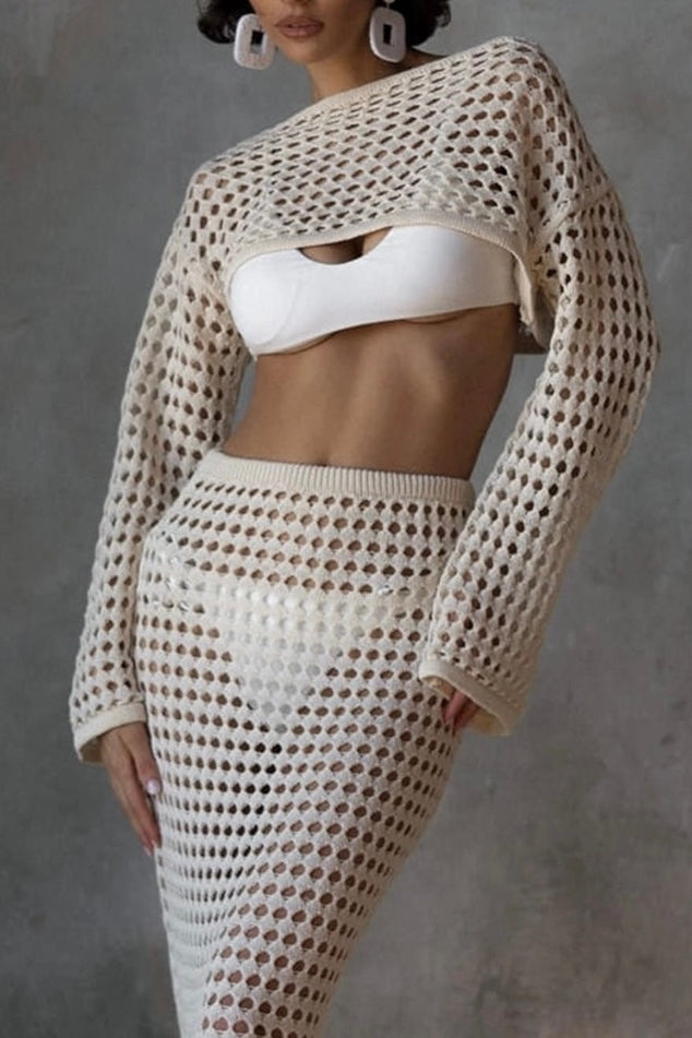 Bali Crochet Set Beige