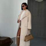 The Marlow Wrap Coat Beige