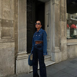 Bicolor Straight Jeans