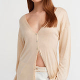 Bikini Over Long Cardigan