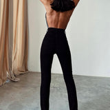 Button Closure Skinny Jean