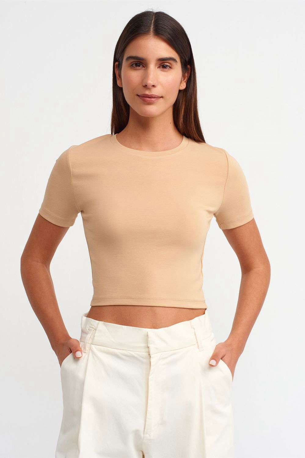 Cotton Cropped T-Shirt