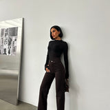 Classic Straight Brown Jeans