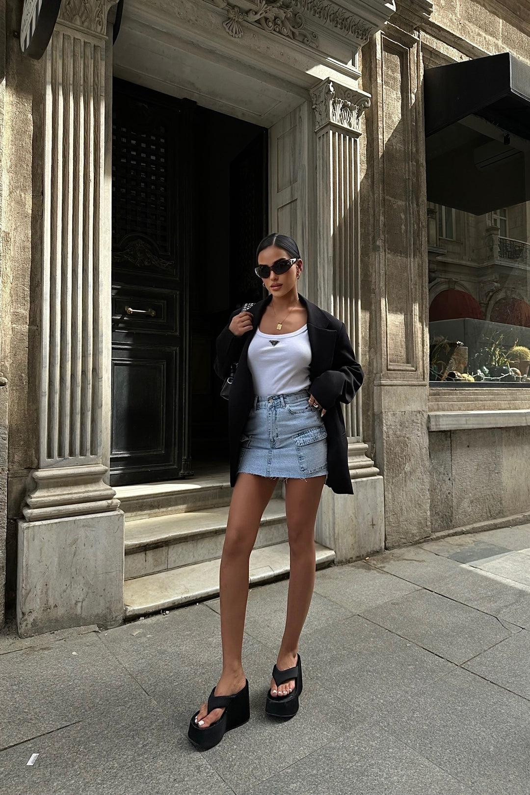 Acid Cargo Mini skirt