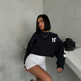Navy New York Oversize Sweatshirt