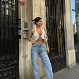 Ice Hem Baggy Fit Straight Jeans
