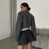 Bella Two Button Mini Skirt