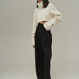 Turtle Neck Cropped Sweater
