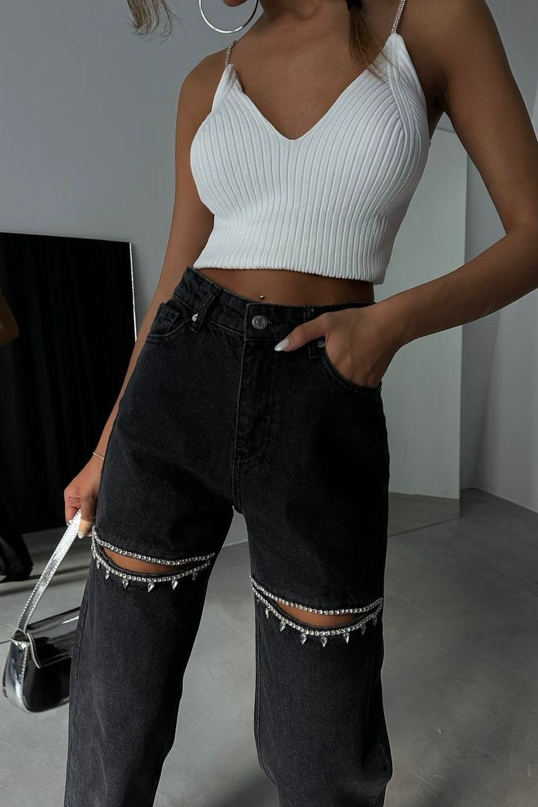 Crystal Cut Jeans