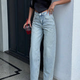 Baggy Boyfriend Light Wash Barrel Jeans