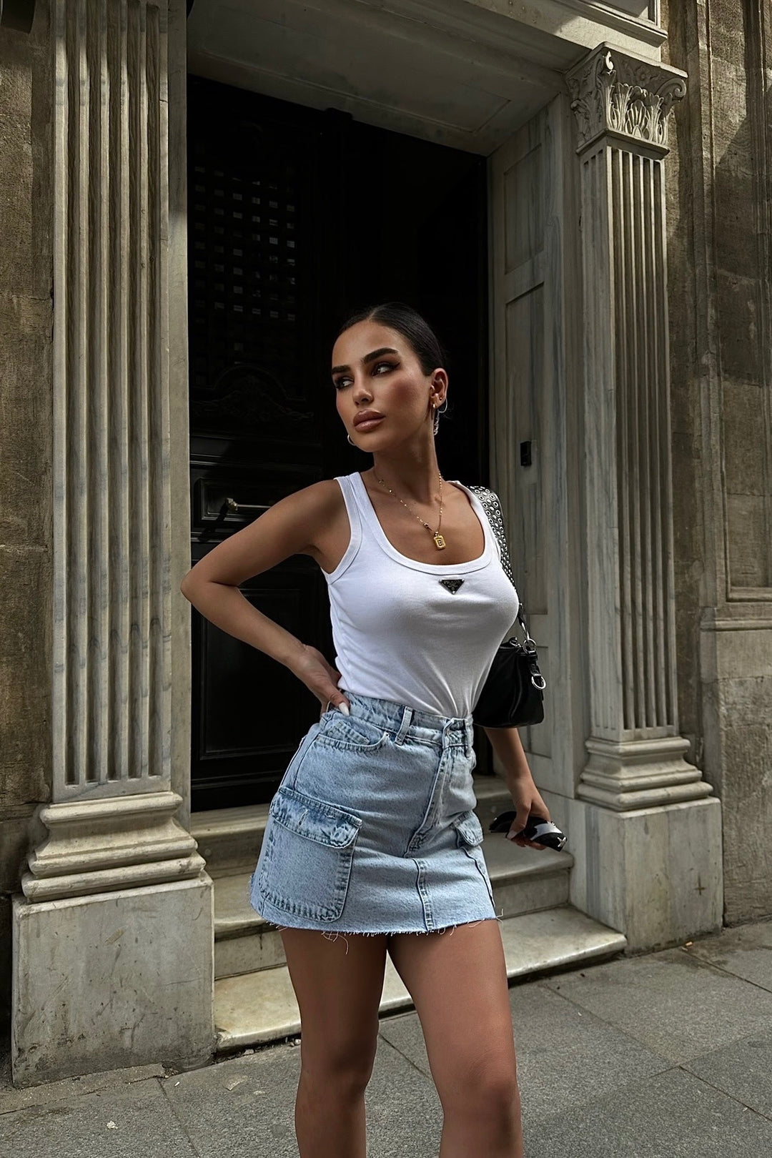 Acid Cargo Mini skirt