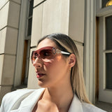 Rosé Wrap Sunglasses