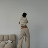 Above Knee Zip Detail Parachute Cargo Pants