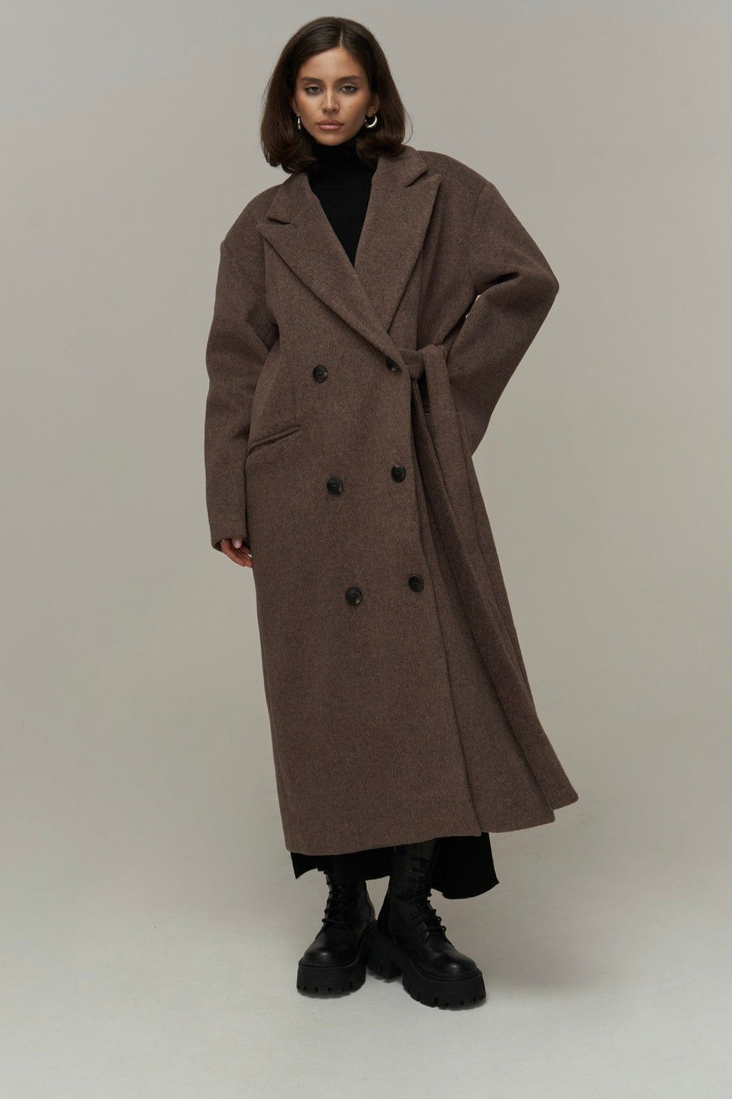 Tie String Oversize Long Coat