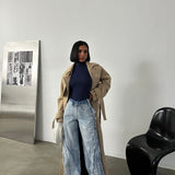 Tassel Wide-Leg Jeans