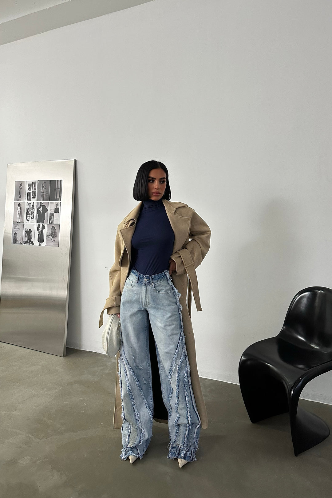 Tassel Wide-Leg Jeans