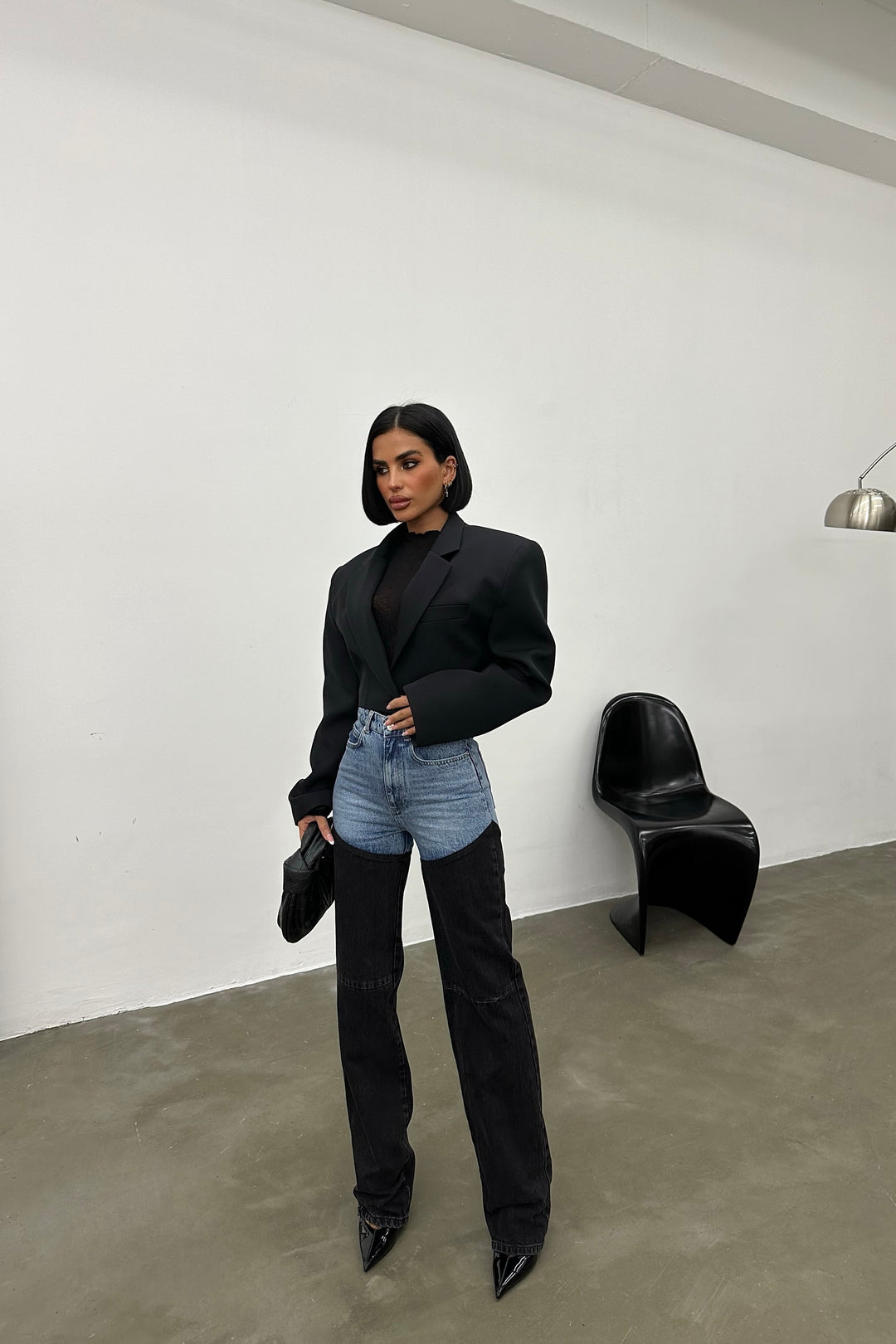 Bicolor Chap Jeans