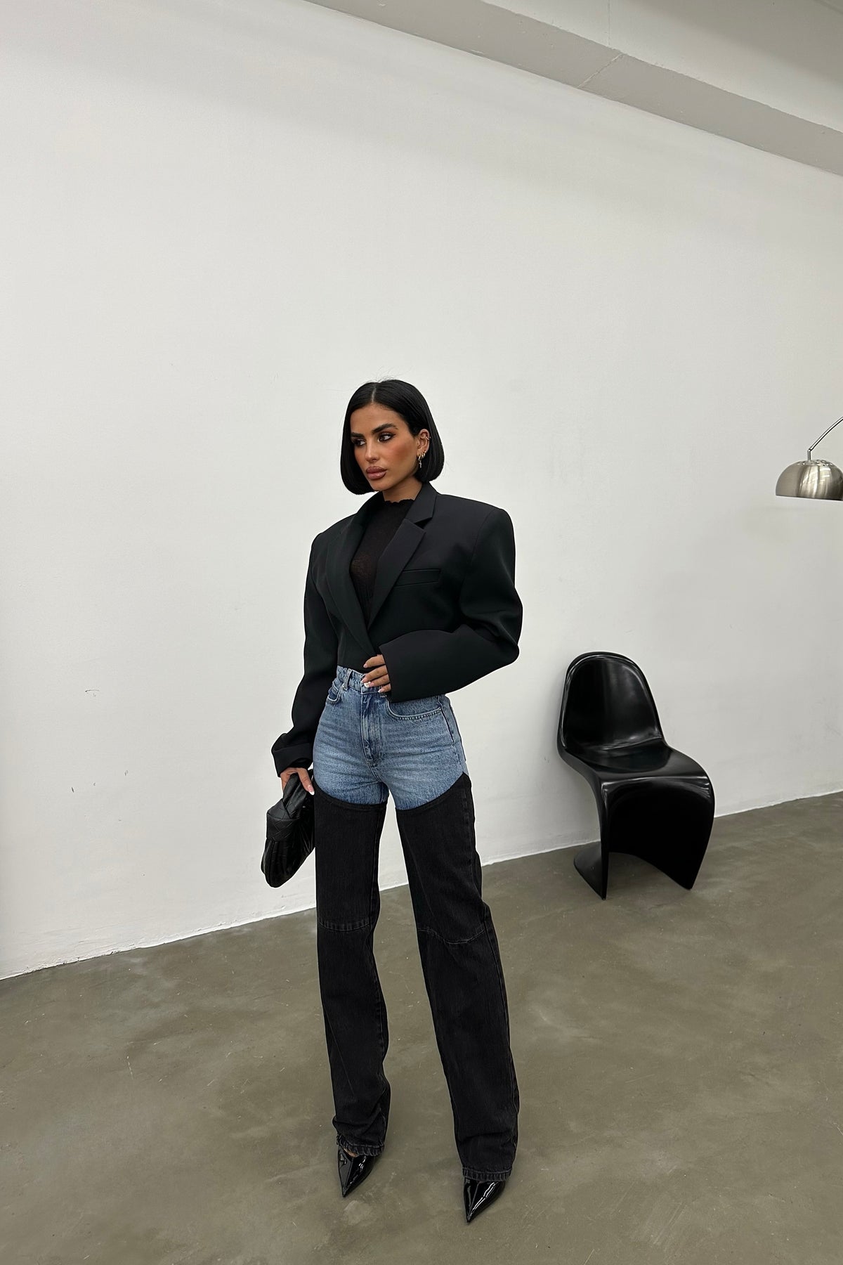 Bicolor Chap Jeans