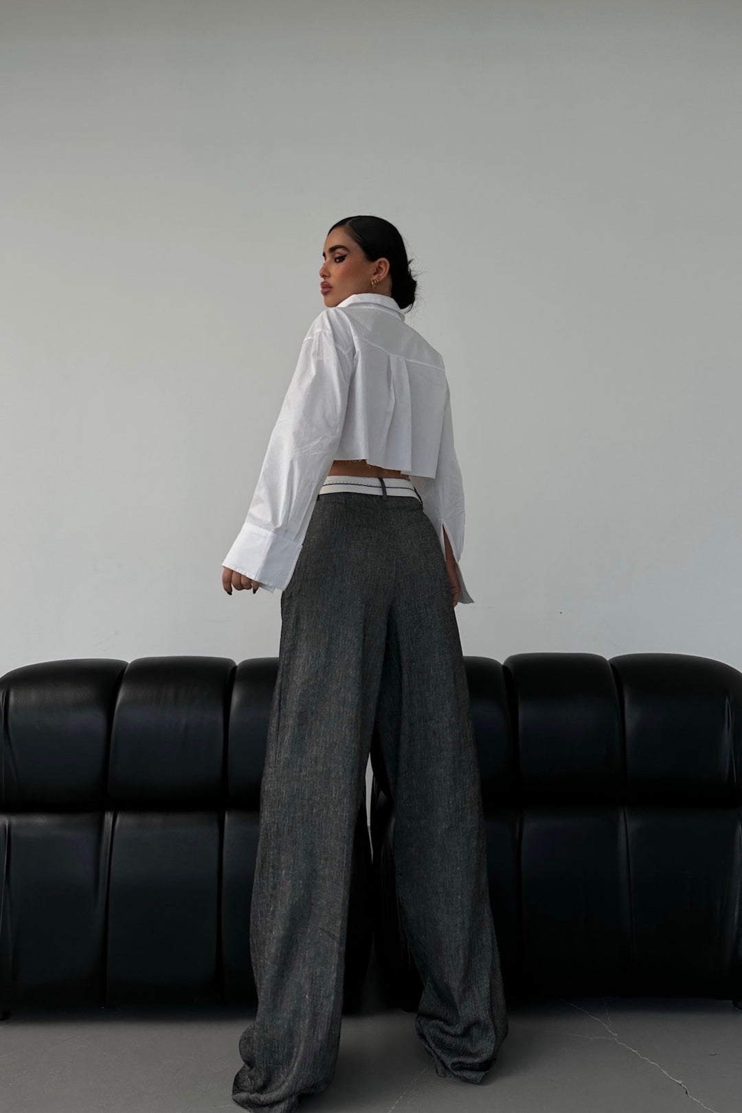 Bella Pants Mixed Gray