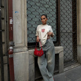 Tint Brown Wash Baggy Jeans
