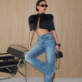 High Rise Bootcut Jean