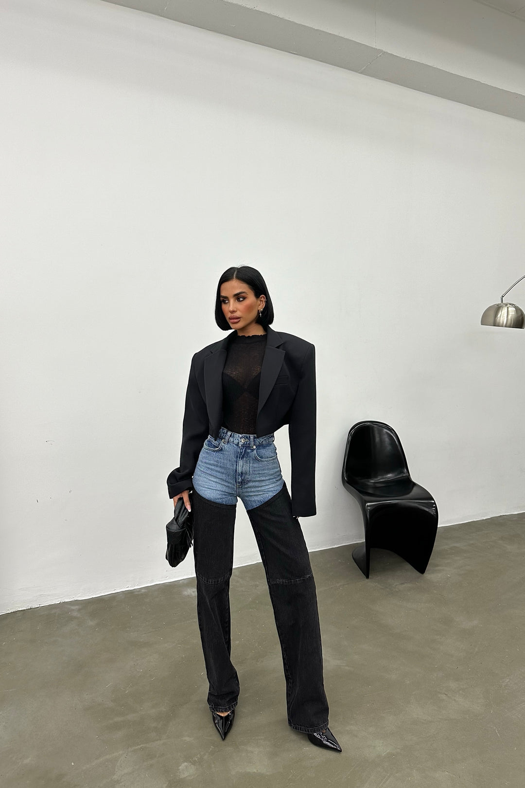 Bicolor Chap Jeans