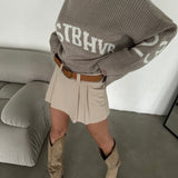 Pleated Design Warm Skort