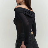 Criss Cross Off Shoulder Top