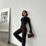 Classic Straight Brown Jeans
