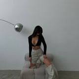 Detachable Faux Leather Pants