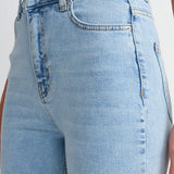 High Waist Stretch Fit Flared Jeans