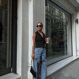 Urban Stripe Oversized Jeans