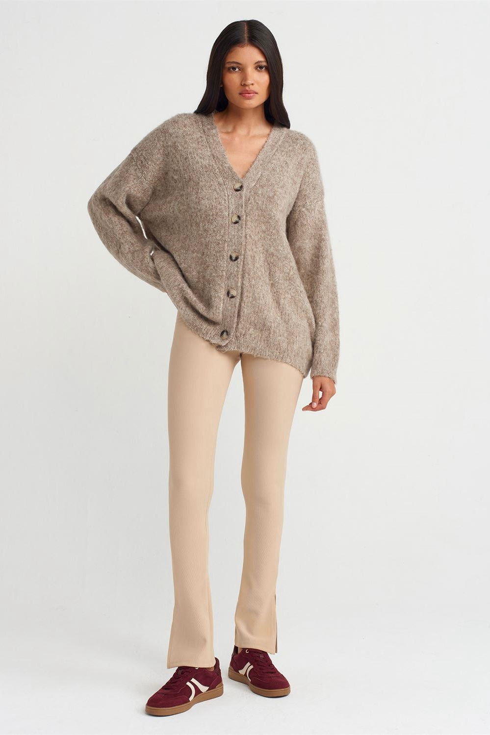 Cozy Button-Up Knit Cardigan