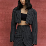 Mella Stripe Blazer Set