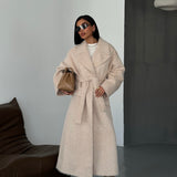The Marlow Wrap Coat Beige