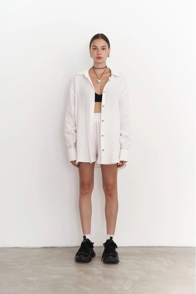 Muslin Shirt Set