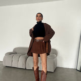 Pleated Design Warm Skort