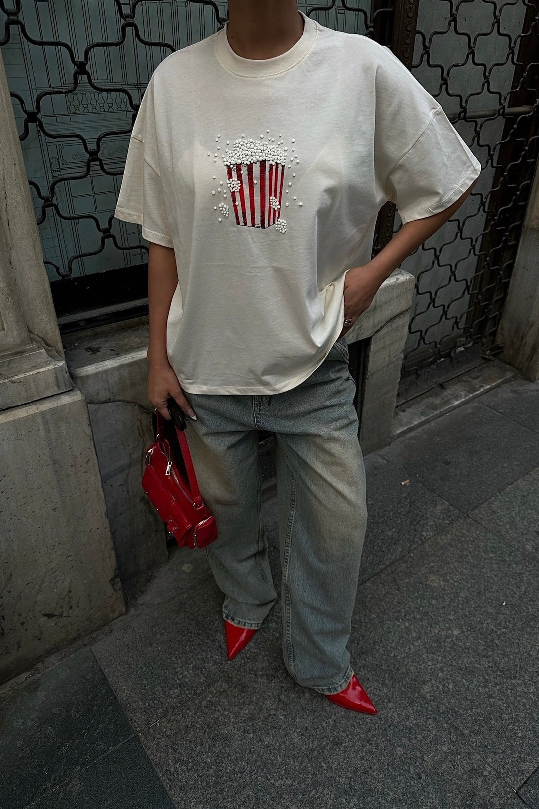 Tint Brown Wash Baggy Jeans