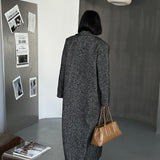 Double Breasted Long Straight Coat